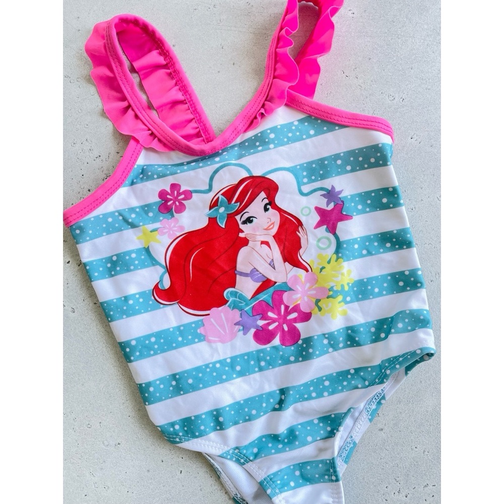 Disney Baby Little Mermaid One Piece Ruffle Bathing Suit 18M